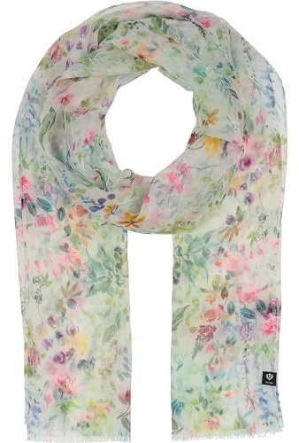 FRAAS Stola mit zartem Blumen-Print - 50 x 180 cm - leichter Schal für Frühling und Sommer - Sustainability Edition