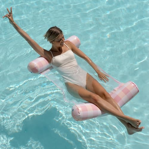 Flamingueo Colchoneta Piscina - Flotadores Piscina, Hinchables para Piscina, Flotador Tumbona, Hamaca Piscina, Colchoneta Playa (73 x 16,5 x 115 cm)
