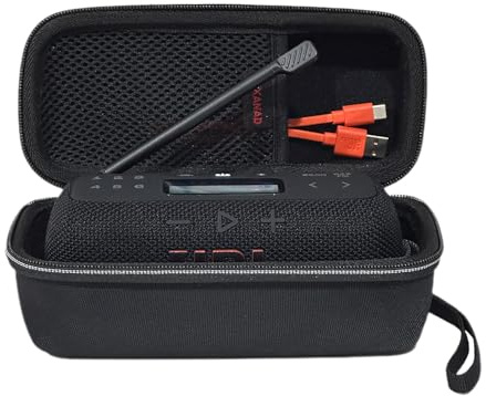 XANAD Hart Reise Tragen Tasche für JBL Tuner 2 Tuner 3 / Flip Essential 2 /Flip 7 /Flip6 / 5 Bluetooth Box Wasserdichter portabler Lautsprecher - Schutz Hülle (Schwarz)