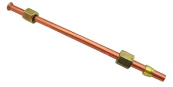 Tubo de escape para compresor de aire, rosca de 6 mm de diámetro x 47 cm, tubos de aluminio de repuesto, accesorios para compresores