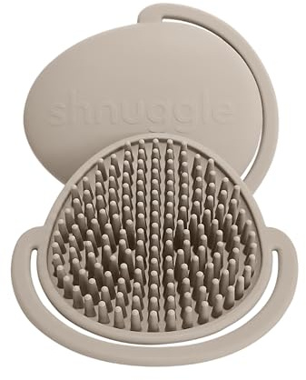Shnuggle Cepillo para la tapa de la cuna, cepillo y peine de silicona súper suave para el cuero cabelludo del bebé, tratamiento suave para recién nacidos, accesorio de baño y champú para bebé, color