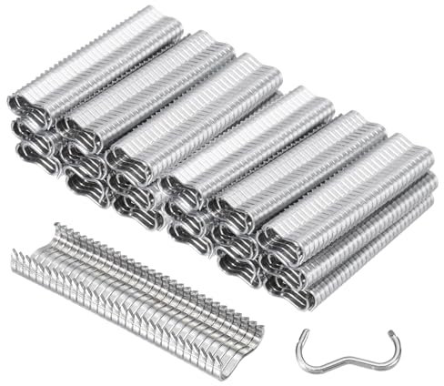 QUARKZMAN 1200 Piezas de Alicates Clips, Clips M, Clips para Aros de Cerca, Alicates para Cortar Salchichas, Alicates para Aros de Clavos M, Abrazaderas, Alambre de Jaula para Soldar