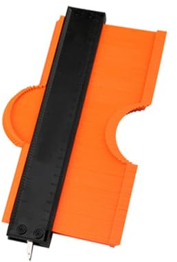 Calibro imitazione contorno, replica calibro con serratura, duplicatore di forme irregolari per la lavorazione del legno, produzione di stampi (nero, 12,7 cm + 25,4 cm)