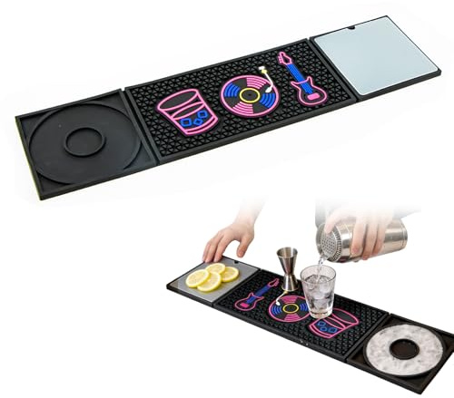 Escurridor Fregadero, Alfombrilla Escurreplatos, Alfombrilla Escurreplatos Silicona Incluye Bandeja para Azúcar y Sal con Tabla de Cortar, Adecuado para Bares DoméSticos, Pubs, Campings y Fiestas