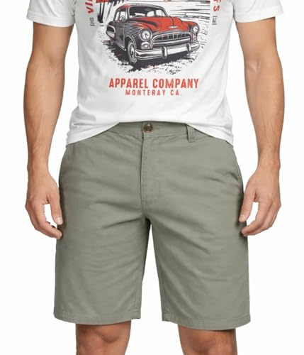 Xact Short Homme Chino – Bermuda Homme Coton, Short Homme Été Regular Fit, Shorts Homme Élégant Casual, 23 cm, Fermeture Zippée