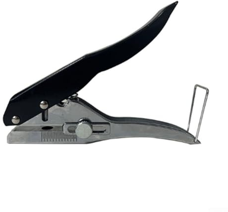 Pinza perforatrice a foro singolo per carta, PVC, pelle e carte, perforatrice portatile da 8 mm per foto, carte d'identità, biglietti da visita, etichette e badge, strumento compatto per ufficio e