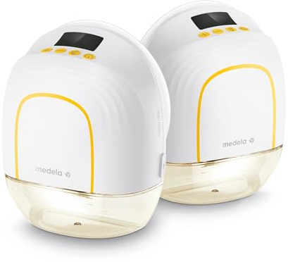 Medela Melody InBra Tire-lait portable double (2x Tire-lait simple), mains libres – Ultra-Soft Fit, Easy Pump&Store, All-in-one, performance puissante, 2 modes & 9 niveaux, port USB-C