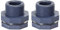 ZDYS Wassertank-Anschluss, 2 Stück 3/4 Zoll PVC Schottverschraubung, PVC-Innengewinde, Schottverschraubung Adapte mit Stopfen für Regentonnen, Aquarien, Wassertanks, Wannen, Pools