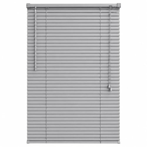 Ruby Deals PVC Venetian Blind Blinds Window (Grey 150W x 150H cm) | 25mm Thin Slats Kitchen Window Blinds Treatments Easy Fit Curtains Trimmable Fittings Home Office