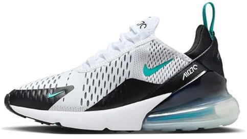 NIKE Air Max 270 Damen Sneaker Farbe: Weiß/Schwarz/Türkis (115); Größe: EUR 40 | US 8.5 | UK 6