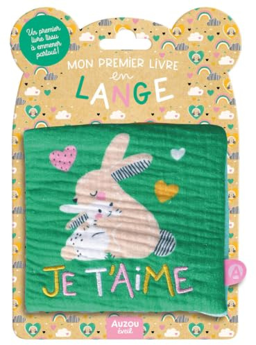 Mon premier livre tissu en lange - je t'aime