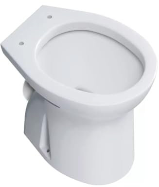 Barbottina Vaso wc a terra con scarico a parete in ceramica bianca serie orchidea