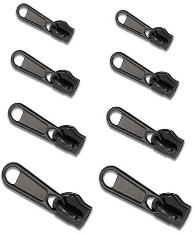 Reisverschluss-reparaturset, 8 Stück Universal Fix Reißverschluss, Zipper ReißVerschluss Ersatz, Abnehmbare Metall Reißverschluss Zipper, Reparatur Set für Kleidung, GepäCk, RucksäCken und Koffern