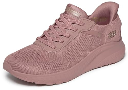 Skechers Hands Free Slip-ins: Bobs Sport Squad Chaos-Current Muse, Scarpe da Ginnastica Donna, Rose Textile, 35 EU