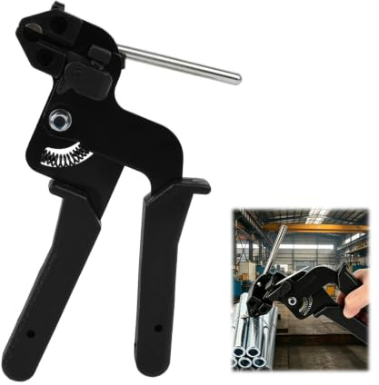 Pistola di fissaggio del cavo, metallo pistola per cravatta, strumento di tensione e taglio per serra cavi in acciaio inox, strumento di serra cavi in metallo, pistole di serraggio in acciaio