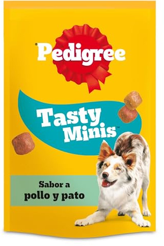 Pedigree Tasty Mini Snacks para Perros Sabor Pollo y Pato (Pack de 6 x 130g)