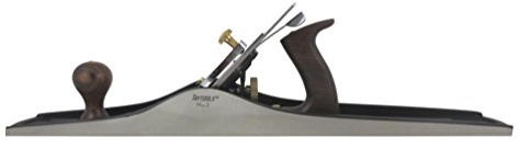 Taytools 469584 Jointer Bench Hand Plane #7, 22 Inch Sole, Ductile Cast Body, Lapped Sides and Bottom, Blade RHC 55-60, Sapele Handle and Tote