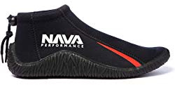 Nava Performance Low-Cut 3mm Neoprene Wetsuit Boots Shoes - Black - Unisex - Footwear Size - 10