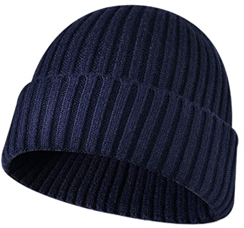 NLAND Gorro Invierno Hombre Mujer Gorro de Punto Beanie de Lana Gorro de Calavera Unisex Sombrero Suave y Elástico Talla única