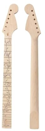 Gitarrenhals Ahorn-Gitarrenhals-Inlay Mit 24 Bünden, Für Anschrauben, Unfertige Gitarren-Ersatzhälse Für Heimwerker