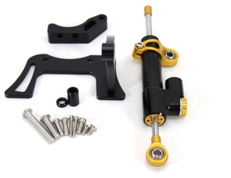 INLIMA Stabilizzatore Moto Regolabile per Dualtron per Thunder 2 ll Scooter Elettrico Stabilizzatore Kit smorzatore Accessori Sterzo Anti-Vibrazione Anti-Jitter (Color : A Set)