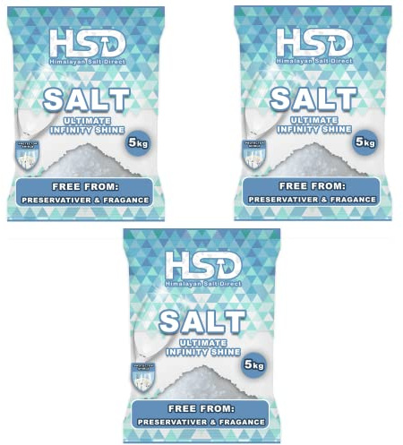 5kg dishwasher salt, dishwasher detergent salt with pre-soaking action, water softener salt (Pack Of 3)