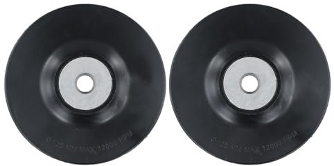 2 Pieces Sanding Pads Backing Pad Plate 125 mm Polishing Pads Angle Grinder Attachments Compatible with Sanders and Grinders with an Inner Diameter of 14 mm