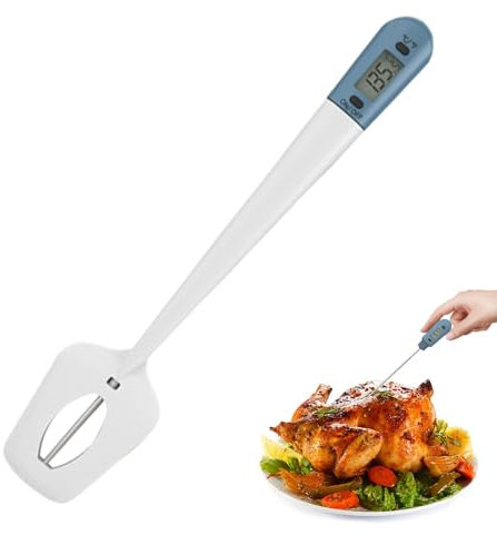 Generic Espátula de cocina termografo – Termómetro de caramelo de alta precisión, herramienta indispensable para hornear | Termómetro digital para hacer azúcar, chocolate y dulces, confitería