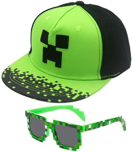 Casquette Baseball, 2 Pièces Casquette et Lunettes de Soleil Set, Casquettes de Baseball pour Enfant, Casquettes de Baseballs Réglable, Ensemble de Protection Solaire pour Enfants Cadeaux