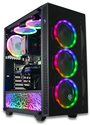 XUM Titan Gaming PC Intel i5-13400F RTX 5060 32GB 512GB NVMe Win 11 | Intel i5-13400F, RTX 5060 8GB, 16GB DDR4, 512GB NVMe SSD, 700W PSU, WiFi 5, RGB, Windows 11 Home, VR Ready
