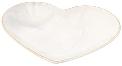 VALICLUD Bandeja Mármol Gris para Joyas y Cosméticos Cerámica Resistente y Ligera para Decoración de Escritorio y Organizador de Accesorios