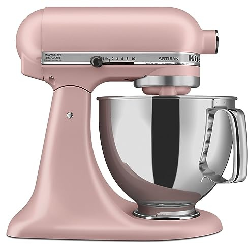 KitchenAid Artisan, 5-Qt Tilt Head Stand Mixer, KSM150PS, Dried Rose