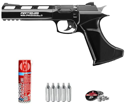 Artemis CP400 - Pistola de Aire comprimido (CO2) de balines (perdigones) de Calibre 4.5mm semiautomática