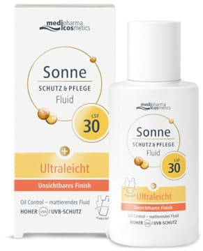 Sonne Schutz&Pflege Fluid mit LSF 30 von medipharma cosmetics, mattierend mit Oil-Control-Effekt