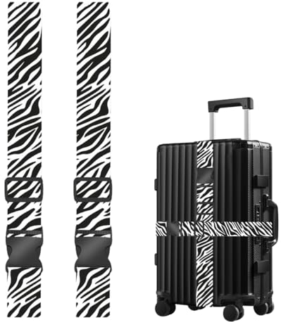 Koffergurte Set 2 Stück Kofferband Auffällig Einstellbare Koffergürtel Gepäckband für Koffer Koffergurt Bunt Kofferbänder Gepäckschutz Schnallen Gurtband Set, Koffergurt Kofferband (180 * 5cm)