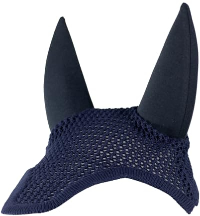 EQuest Fliegenohr Soundless - Fliegenhaube für Pferde, Navy