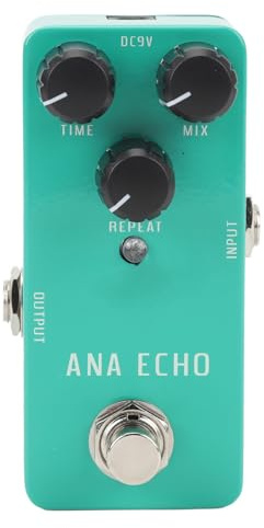 Pedal de Retardo Analgico, Pedal de Efecto de Retardo Sonido de Eco Analgico de Efectos de Guitarra True Bypass con Controles Intuitivos para Grabacin de Estudio