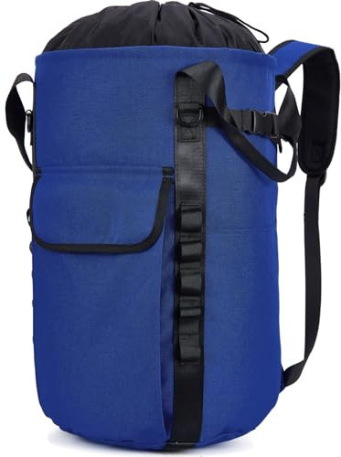PAMLIAPY Arborist Rope Bag, 35L Tree Climbing Rope Bag, Arborist Equipment Bucket Backpack, Arborist Gear Carrier Bag with Side Pockets, Rock and Tree Climbing Equipment, Tough Rock Climbing Backpack