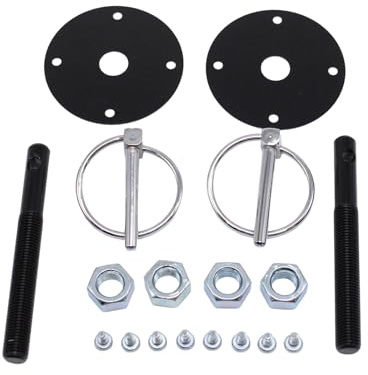 Gissroys Aluminium Vehicle Hood Locking Systems Weatherproof Design Safe Anti Vibration Suitable for Outdoor Cars Aluminium Hood Latch