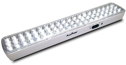 ALCAPOWER Lampe d'urgence rechargeable 60 LED montage mural horizontal ou vertical