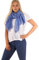 DOLCE ABBRACCIO by RiemTEX Damen Schal FUNKY STYLE Halstuch Bandana Geschenke für Frauen Stola XXL Tuch Kopftuch Tücher Motorrad Halstuch Multifunktionstuch Pashmina Schal (Jeansblau)