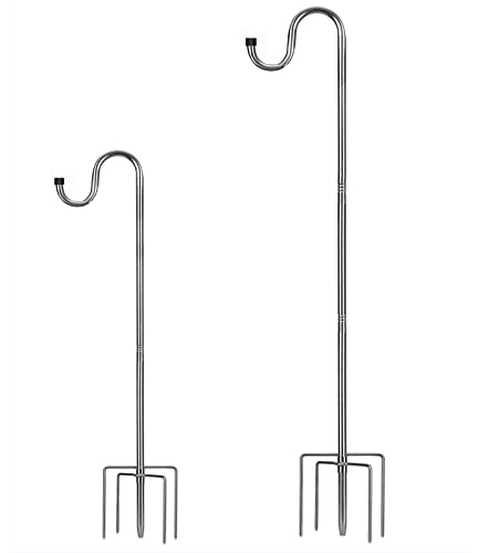 HOME RIGHT Palo per mangiatoia per uccelli, set da 156 cm, ganci regolabili da giardino a 5 rebbi, per decorazione di matrimoni (1 pezzo)