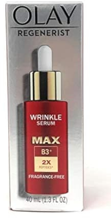 Olay Regenerist MAX Wrinkle Serum with Peptides, Fragrance Free 1.3 oz