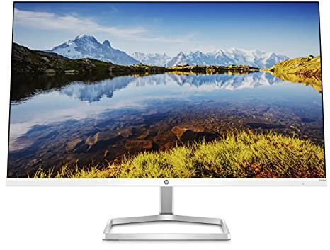 HP M27fd Ultraslim 27 Monitor, Full HD 1080p, Built in USB Docking Station, Silver & Black