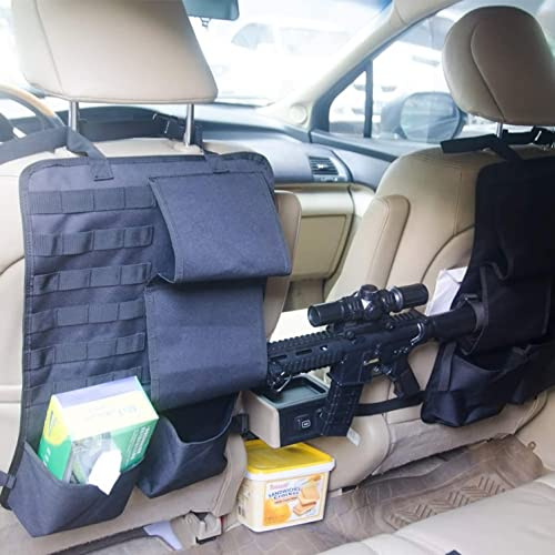 2 st - Bilstol rygg Vapenställ, Molle Vapenställ för bilar Pistol Sling Bag Organizer, för Fordon SUV Lastbil Pickup Framstolsryggskydd