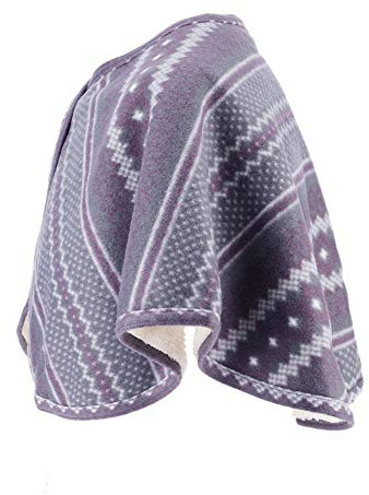 Joyzan Cape épaule Châle Lavable, Chaude Peluche Double Face Femme Wrap Hiver Coussin Chauffant Lavable Cou Courte Chaud Hivernale Protège Poncho Salon Gilet Lit Veste Fausse Fourrure écharpe Col