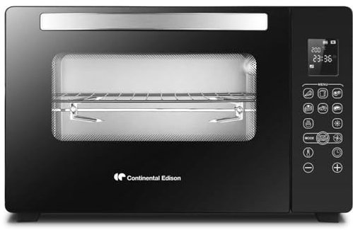 Minifour électrique CONTINENTAL EDISON CEMF45DIG - 45L noir - 2000W - Rotissoire, Convection naturelle