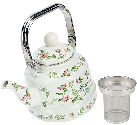 Hervidor esmaltado Juego de té turco Cafetera for acampar Teteras japonesas Estufa Hervidor con silbido Hervidor esmaltado Tetera de cerámica pequeña Tetera for estufa Hervidor de agua resistente al d