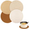 4 Stück Topfuntersetzer Set 18cm Topf Untersetzer Isolierte Platzset Glasuntersetzer aus Baumwolle Tasse Untersetzer Wiederverwendbare Saugfähigen Coaster Geeignet für Bartheke, Küche, Hotel