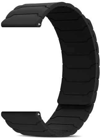 CiimWaa Remmar 18 mm, 20 mm, 22 mm, magnetiska sportband, silikonband, vattentäta klockband, kvinnor, män, kompatibla med Huawei/Garmin